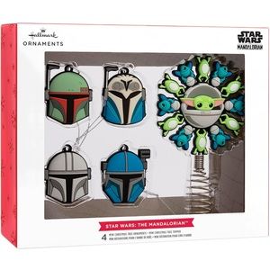 NIB Hallmark Star Wars: The Mandalorian Miniature Christmas Tree Topper Mini